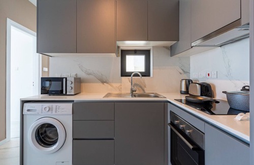 Larnaca Apartment | Ivory 1-Bedroom Apartment in Aradipou