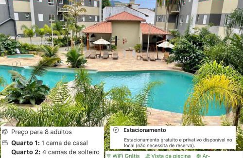 Estufa II Apartment | Jardim das Palmeiras II Home Resort - Imperdível - Vista Piscina - Suíte - Ubatuba