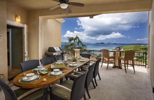 Estate Enighed Villa | Jasmine Villa Gorgeous Kitchen with Great Views!