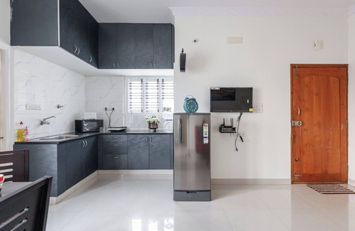 R.K. Hegde Nagar Apartment | Jazzy 2BHK Penthouse-12 to mins-Manyata-Karle Town Center-Bhartiya City