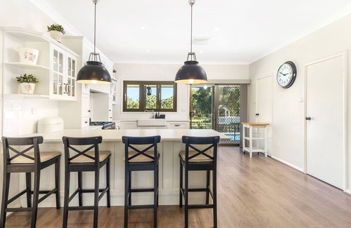 Tomerong House | Jervis Bay Luxe Rural Family Retreat in on 5 acres with Fireplace & Private Pool