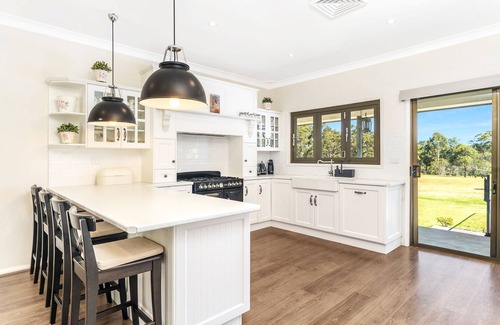 Tomerong House | Jervis Bay Luxe Rural Family Retreat in on 5 acres with Fireplace & Private Pool