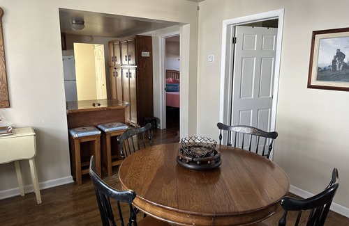 Ludington Apartment | Jimmy's Beach House "A" - 1/2 block to Ludington's City Beach Family unit.