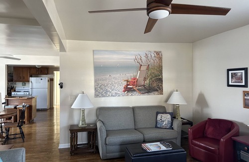 Ludington Apartment | Jimmy's Beach House "A" - 1/2 block to Ludington's City Beach Family unit.