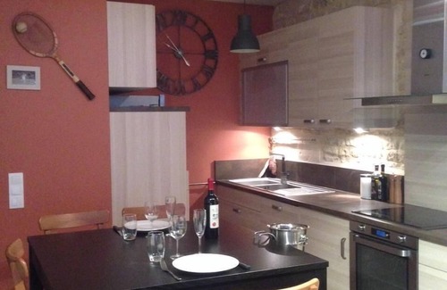 Saint-Regnobert-de-la-Cote-de-Nacre Apartment | Johnson's house, feet in the water, a few grains of sand.