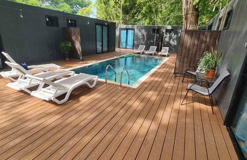 Paquera Apartment | Jungle container 1; Bioluminescence & Isla Tortuga, Salt Pool, Beach