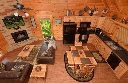 Sevierville Cabin | Just Renovated, Gated Resort, Mini-Golf, WiFi, Pools, Game Loft & What a View!