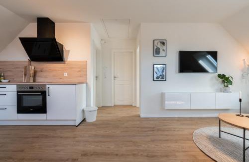 Mildstedt Apartment | Küstenbutze im modernen Style mit Balkon