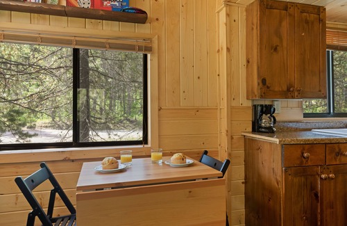 Island Park Cabin | KABINO: FirePit Large Yard Loft for Kids Grill WiFi