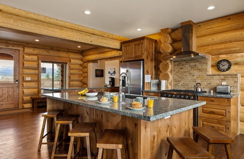 Island Park Cabin | KABINO: Waterfront Hot Tub Private Bath In Every Bedroom Trailer Parking