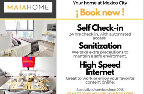 Escandon Apartment | Kahlo MaiaHome- Beautiful Apartment steps from Condesa - 4 Beds - Parking