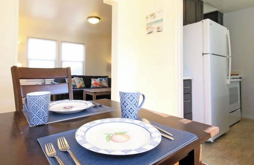Central Mission Beach Apartment | Kahuna's Beach Pad Steps to Sand + A/C & Garage!