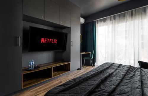 Katowice Apartment | Kairos Apartments - Manhattan Premium-klimatyzacja-siłownia-sala kinowa