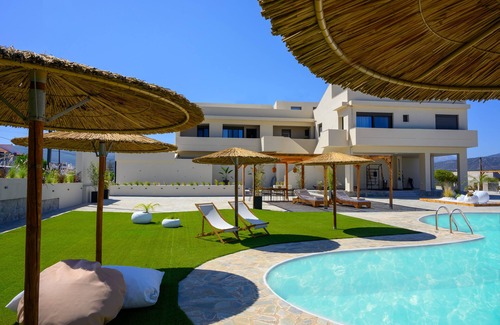 Istron House | Kalos Luxury Homes, Istron Loft I with Private Jacuzzi, The Beachside Experience