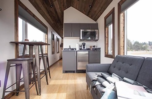 Coos Bay Cabin | Kamp Haus - Our Kamp Haus cabins are well appointed and cozy within an efficient layout designed for up to 2 guests to stay in comfort.