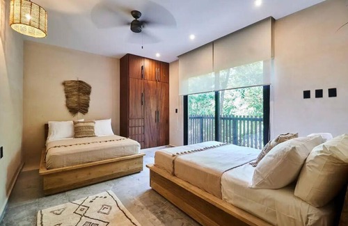 Zama Apartment | Kataleya Tulum by Zaazil - Spectacular Apartment in the Jungle, Up to 9 People , with Hot Tub and SPA in Luum Zama