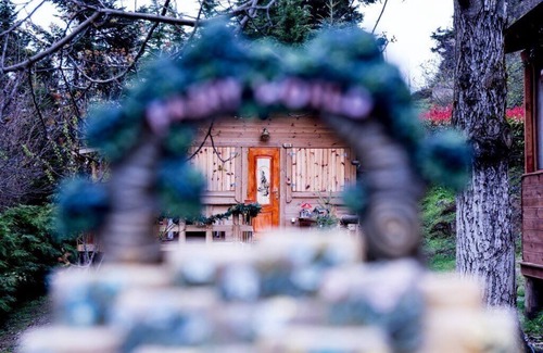 Karpenisi Ski Chalet | kedra Village wooden chalet in the mountain me iamatika loytra with thermal spas