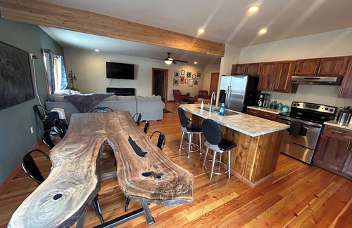 Bonner-West Riverside House | KettleHouse amphitheater,custom woodwork throughout,near rivers retreat,Missoula
