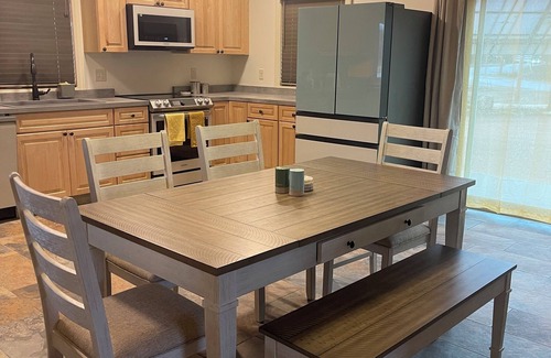 Ahmeek House | Keweenaw County- gorgeous new ADA accessible ground floor South Room in Ahmeek