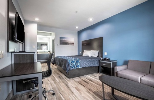 Katy Hotel | King Bed, Scottish Inn Katy, Kitchenette, Close to Mary Jo Peckham Park