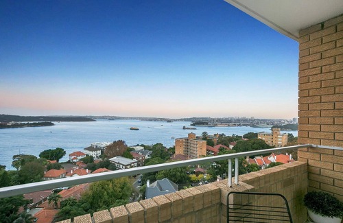 Kirribilli Apartment | Kirribilli - CBEL2 - Carabella - Top-Floor 1BR with Harbour Views Balcony Near Kirribilli Village