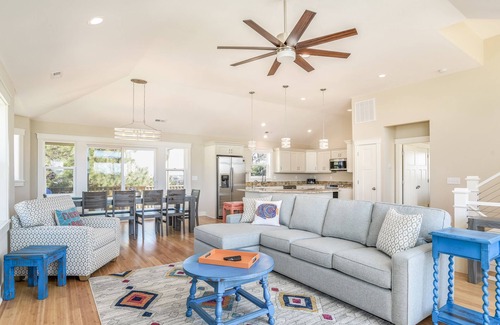 Monteray Shores House | Kiss Me Salty: Private Pool | Rec Room w/Foosball