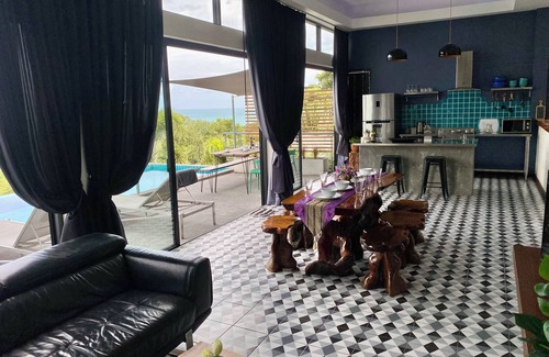 Hua Thanon Villa | Ko Samui Sea View Pool villa Philippa, with car, just 400m to the Beach