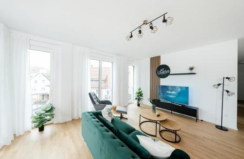 Boeblingen Apartment | koCASA-Apartments 02, Design, City-Center Böblingen, Stellplatz, Balkon, Waipu-Tv