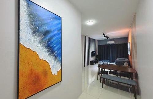 Kampung Stampin Apartment | Kuching Cozy Comfort 07 - Home Stay GEM Suites 7 Pax near Airport & Saradise