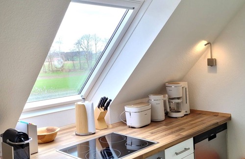 Syke Apartment | Ländliche Ferienwohnung im Idyllischen Bauerngarten