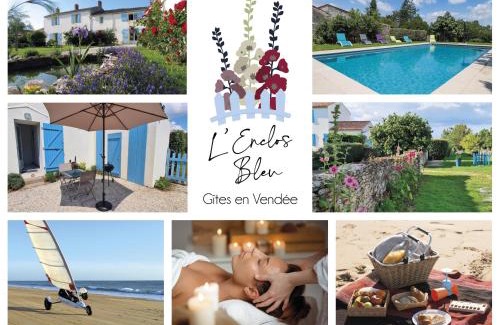 Chaille-les-Marais Apartment | L'enclos bleu, gîte - marais poitevin avec piscine chauffée