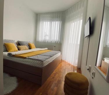 Osijek Apartment | LA CASA GRADSKI VRT modern family apartment with lockable bike storage