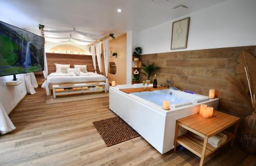 La Seyne-sur-Mer Apartment | La Gioya - Love Room, Jacuzzi, Baldaquin