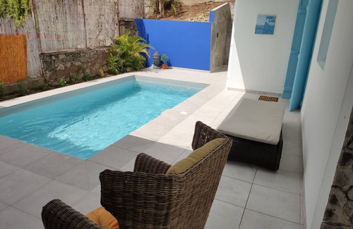 Le Carbet House | La Maison Bleue with private pool at Carbet in Martinique