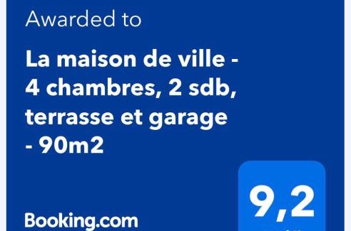 Vesoul House | La maison de ville - 4 chambres, 2 sdb, terrasse et garage - 90m2
