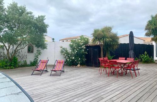 Rivedoux-Plage House | La Passerelle Grande maison avec Piscine chauffée