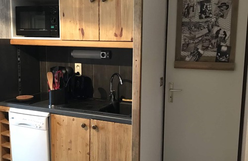 Montalbert Apartment | La Plagne-Montalbert, 4 pers studio, resort center, ski-in ski out