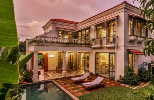 Parra Villa | La Rozalia, Exquisite 4 BHK Villas with Large Pool, Garden, Dedicated Caretaker, Terrace, 2 mins from the famous Dear Zindagi Road