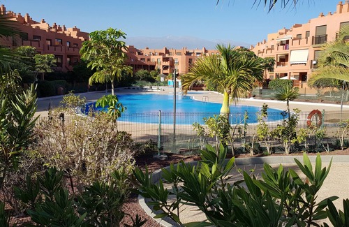 Granadilla de Abona Apartment | La Tejita - with two terraces depending on the direction of wind and sun.