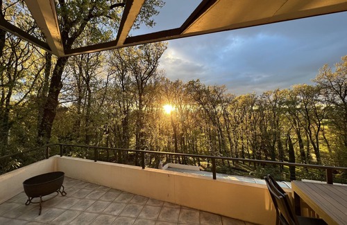 Chateauneuf-du-Rhone Villa | La Villa des Chênes, en Forêt Avec Piscine Privée