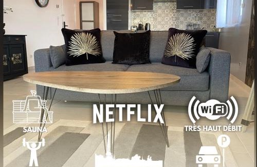 Saint-Prix Apartment | La Villa Perchée calme, sauna, parking privé