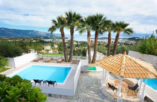 Gouvia Villa | La Vista Residence - 5 BDS, 2 private swimming pools, stunning sea views only 10 minutes from Corfu Town's Centre
