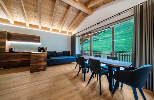 San Martino in Passiria Apartment | LAGAR holiday flat 'Struzer Michele' with private loggia and mountain view