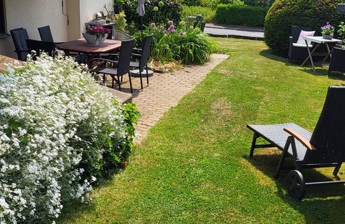 Rhein-Lahn-Kreis District Apartment | Lahnhöhen close to nature - two-room apartment, fireplace, garden, electric charging station