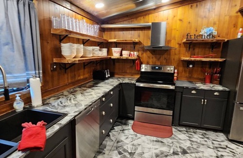 Lake Ann Cabin | Lake Ann Lodge Large Family Spa Retreat | TC, MI