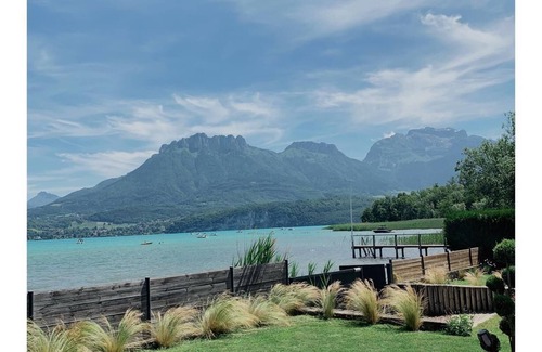 Cessenaz Apartment | Lake Annecy waterfront studio with paddles and bikes