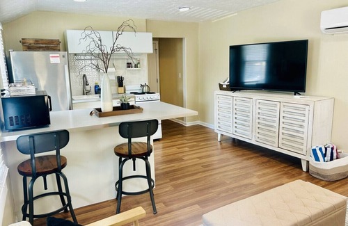 Michigan City Apartment | Lake Breeze Stylish Beach Boho 1BD w/Private Deck