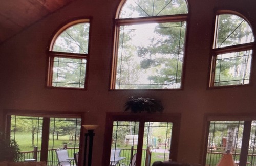 Holcombe House | Lake cabin on Holcombe flowage. Loft views, fire pit, and nearby hiking.