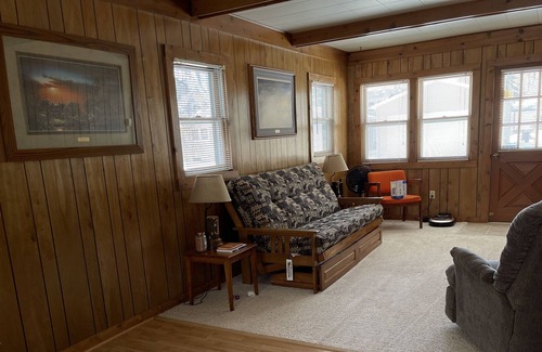 Fenwick Cottage | Lake Cabin with Dock, Deck and Beach on Long Lake