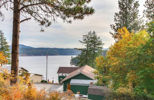 Worley House | Lake Coeur dAlene Cabin with Boat Slip in Worley!